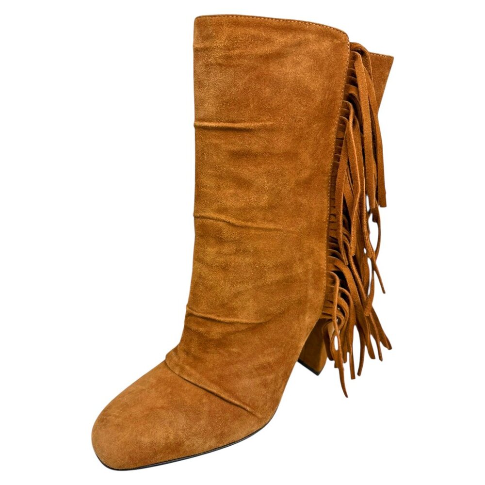 Giuseppe Zanotti Bourbon‎ Suede Boho Rocker Fringe Boot